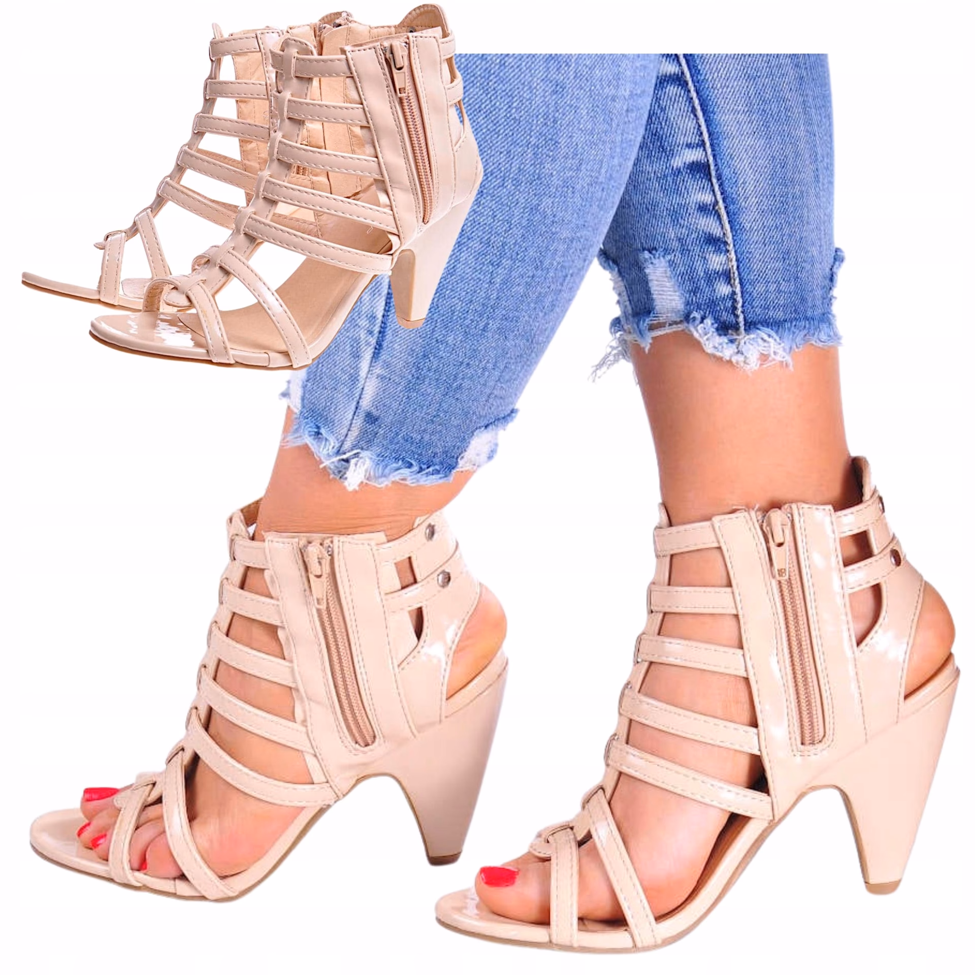 Jakie sandały na słupku są modne?