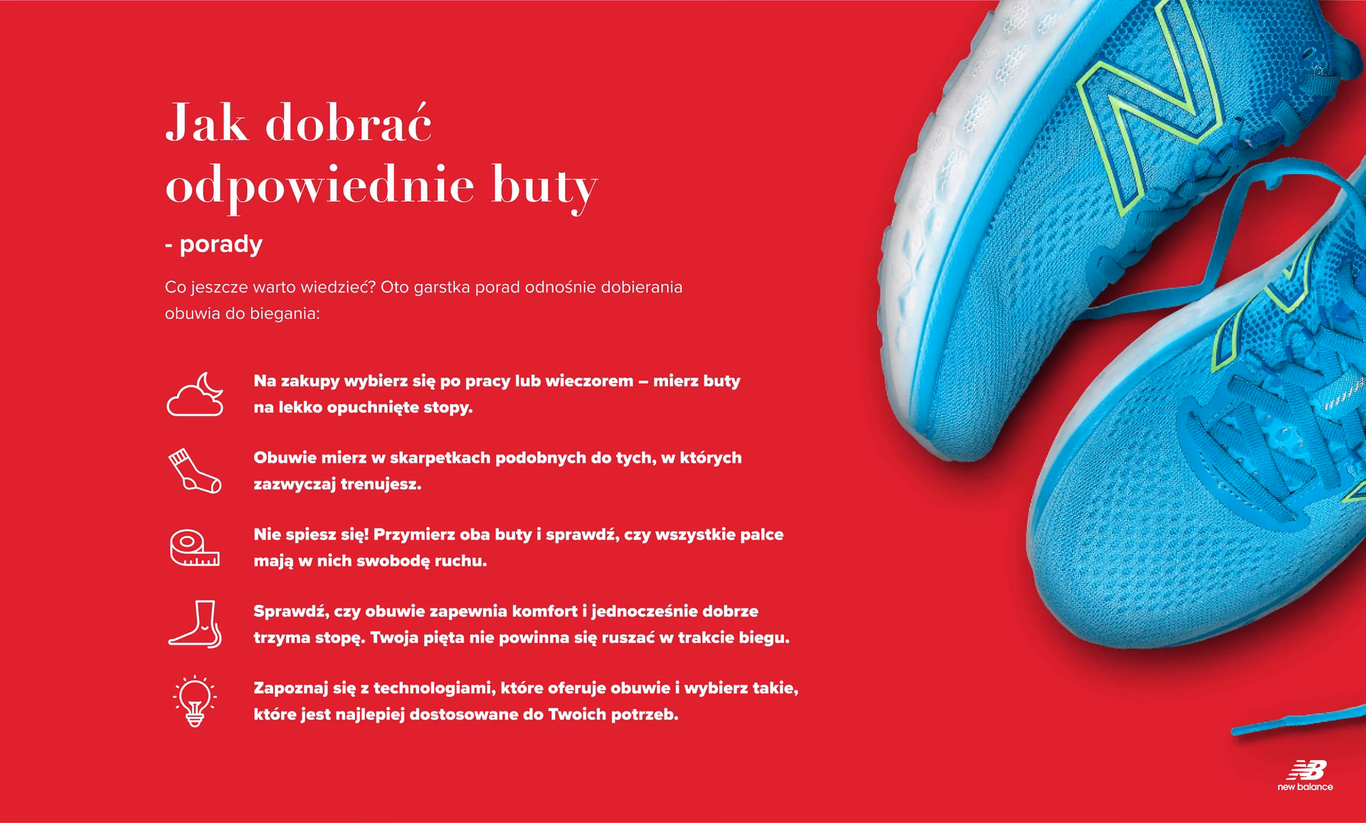 Jak dobrać rozmiar butów do biegania?