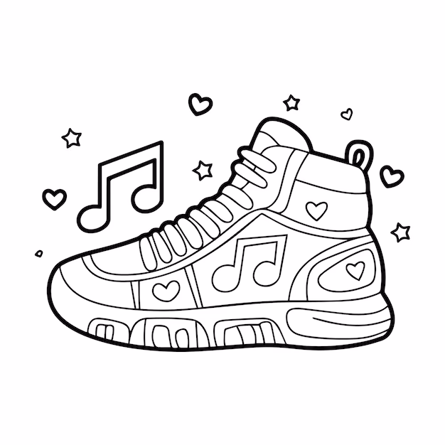 Jakie materiały są najlepsze do kolorowania kolorowanek z butami?