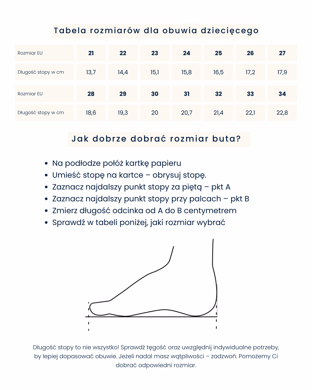 Gdzie znaleźć tabelę rozmiarów butów Melissa?