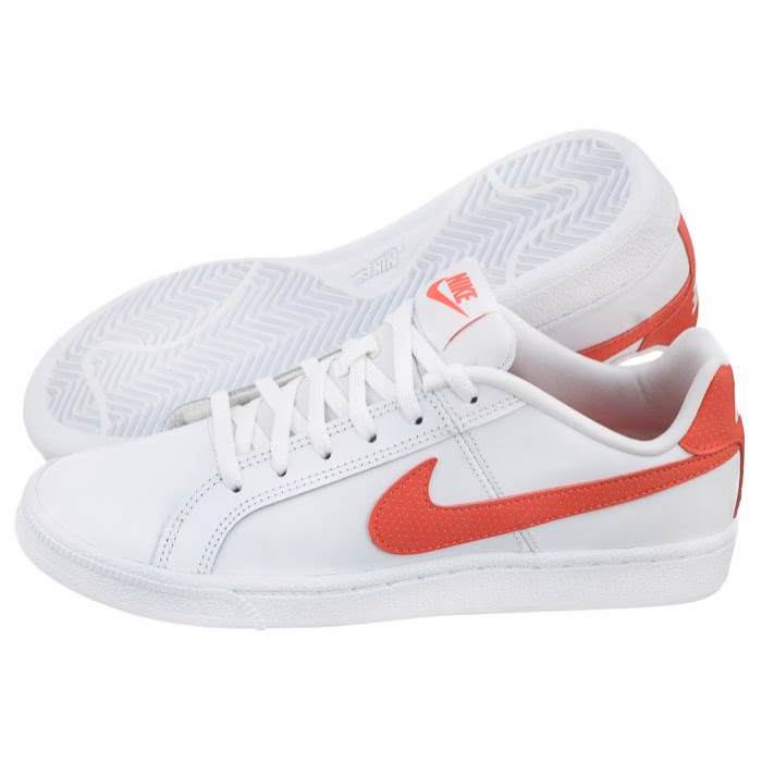 Czy białe buty Nike z czerwonym logo są wygodne?