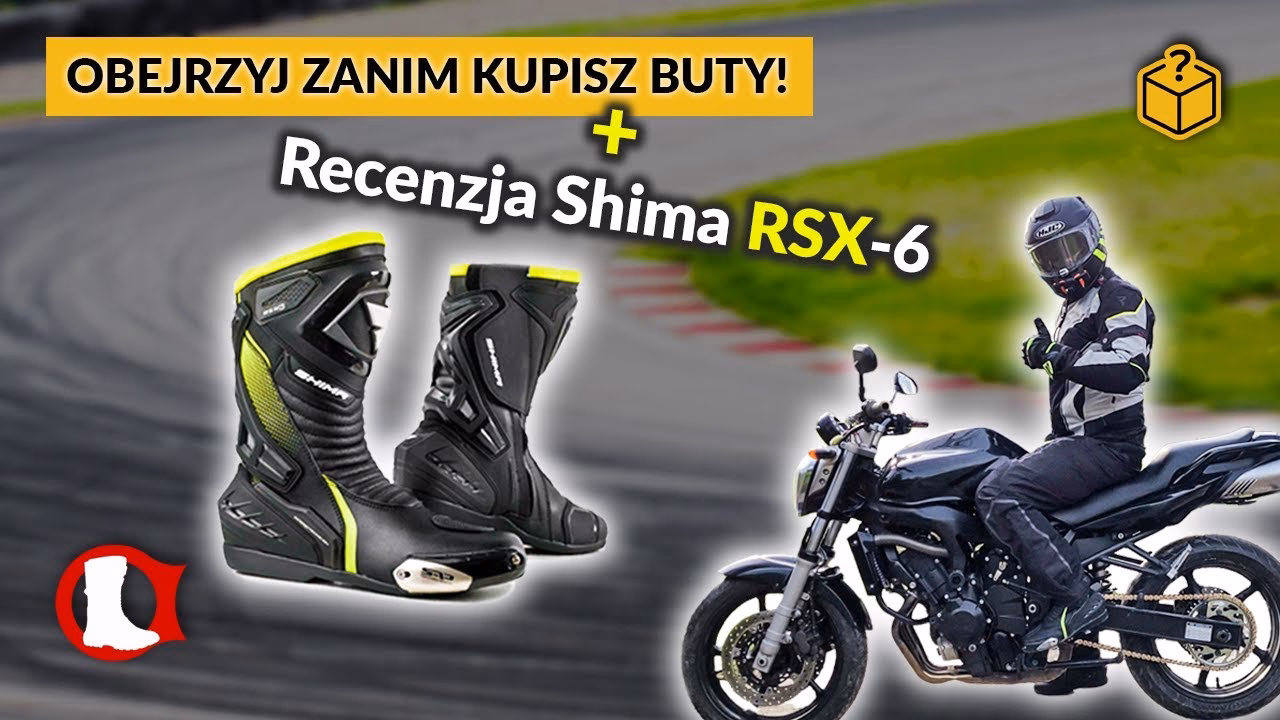 Buty motocyklowe Shima RSX-6 czarny - Motogar.pl