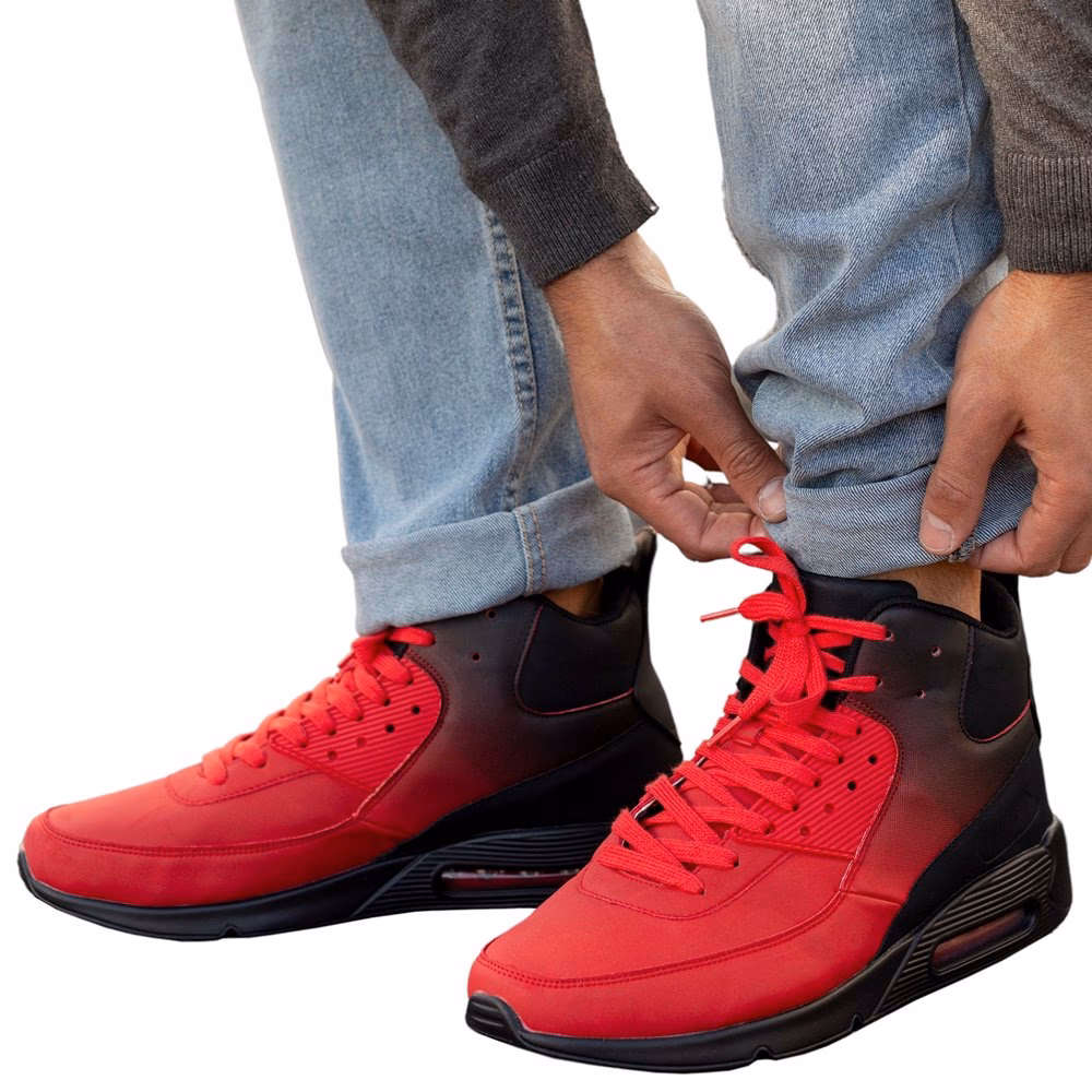 Jakie buty do czerwonej kurtki?