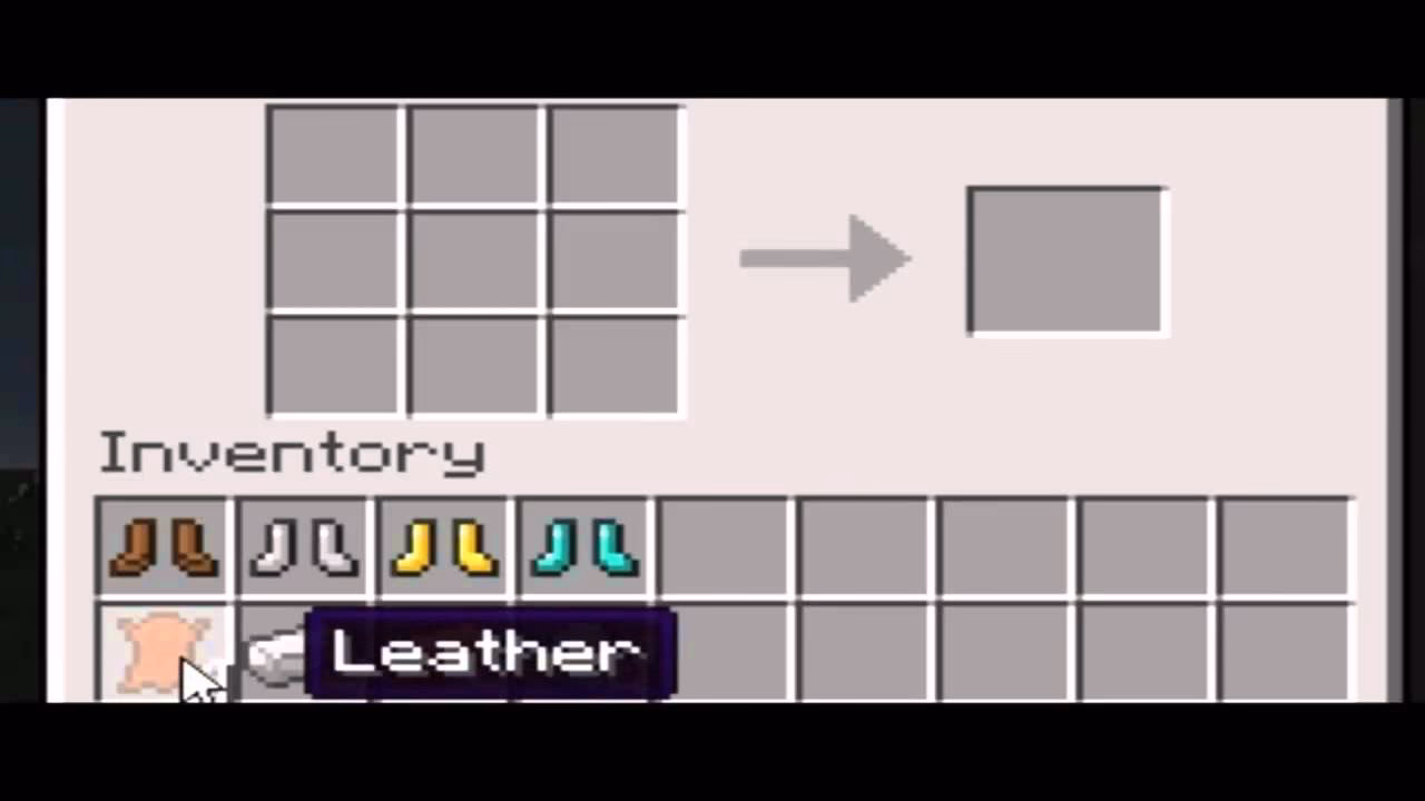 Jak zrobić skórzane buty w Minecrafcie?
