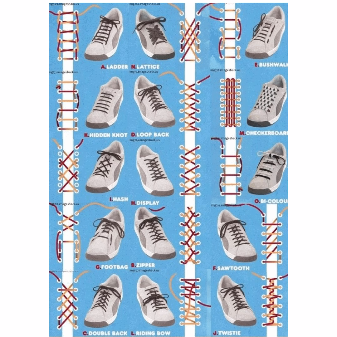 Jak włożyć sznurówki do trampek?