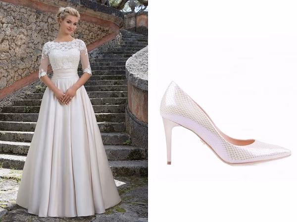 Jakie buty do sukni ślubnej ivory?