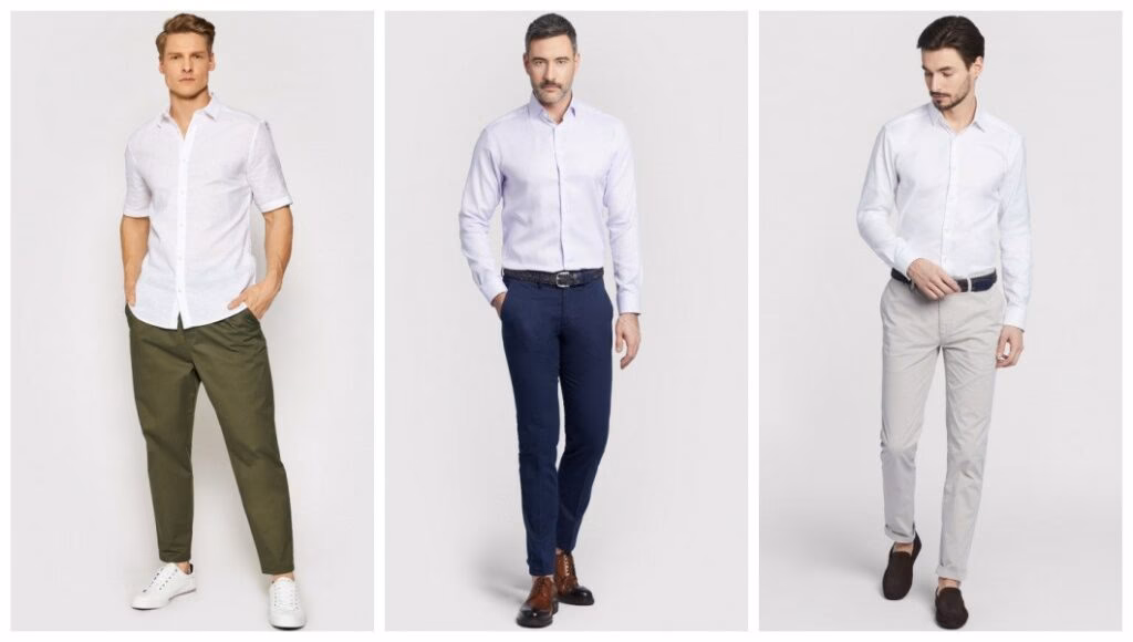 Jakie buty pasują do koszuli i chinosów?