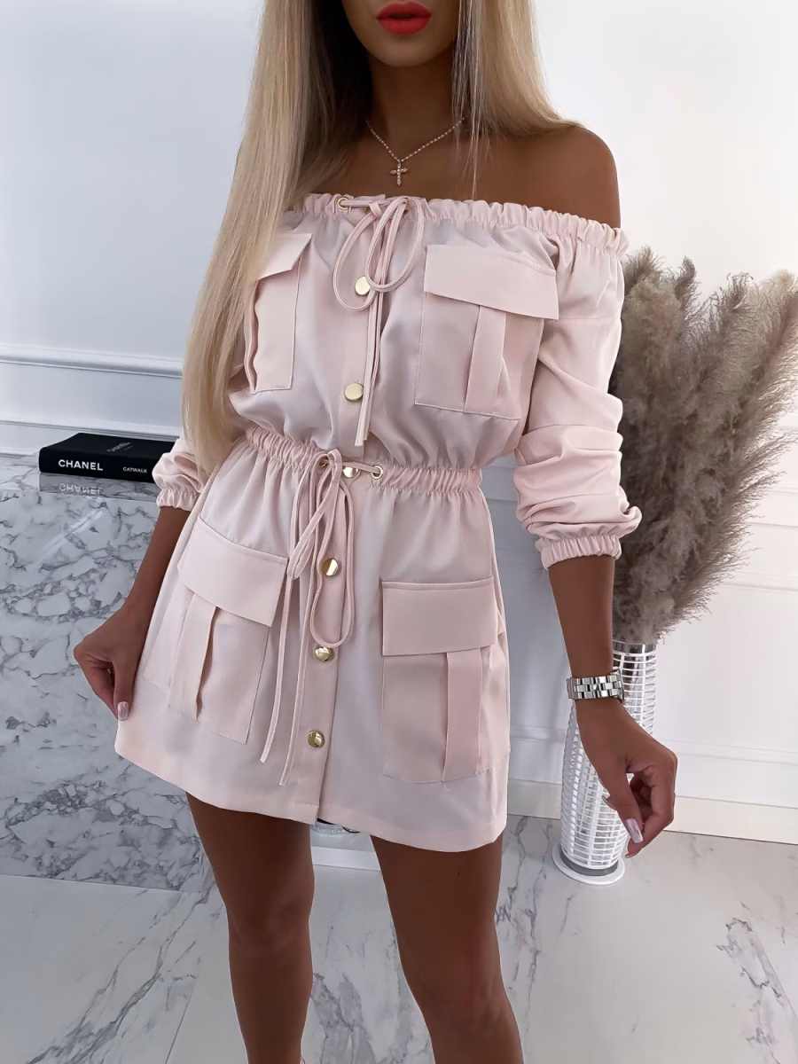 Jakie buty pasują do pudrowej sukienki?