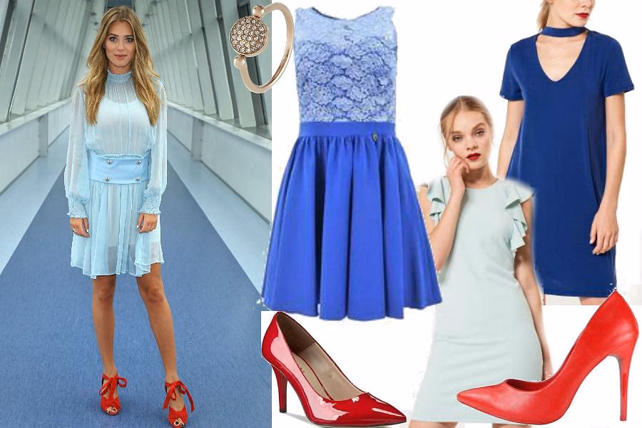 Jaki kolor pasuje do granatowej sukienki?