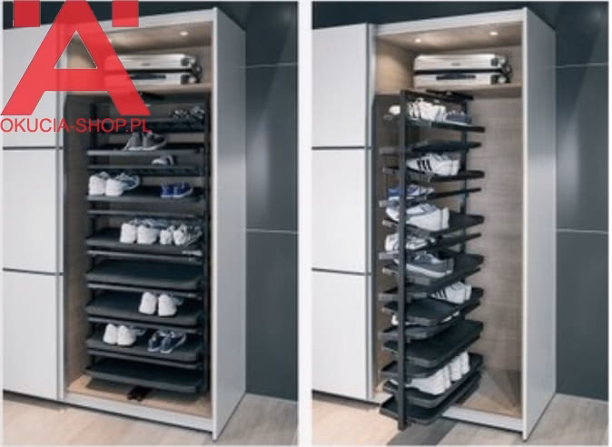 Jakie są rodzaje półek na buty do szafy?